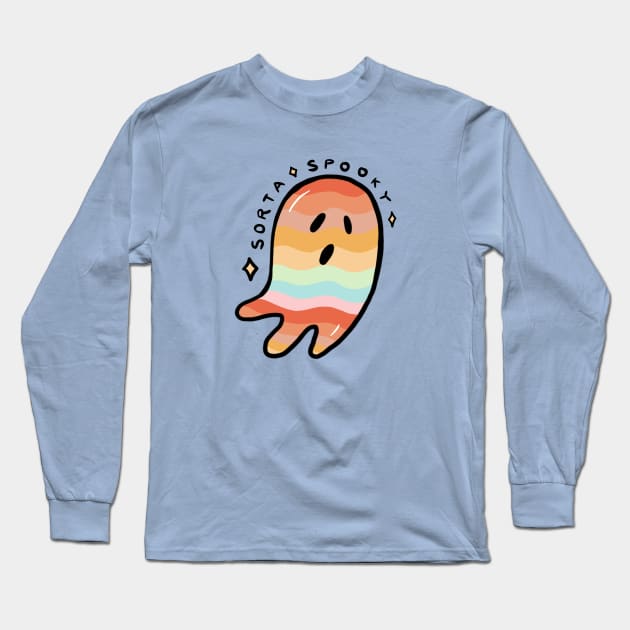 Sorta Spooky © Rainbow Long Sleeve T-Shirt by Doodle by Meg